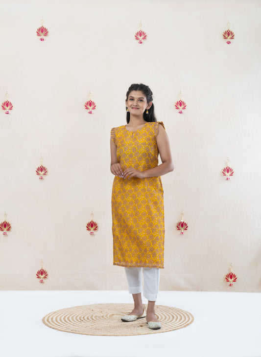 Sunny chanderi kurta