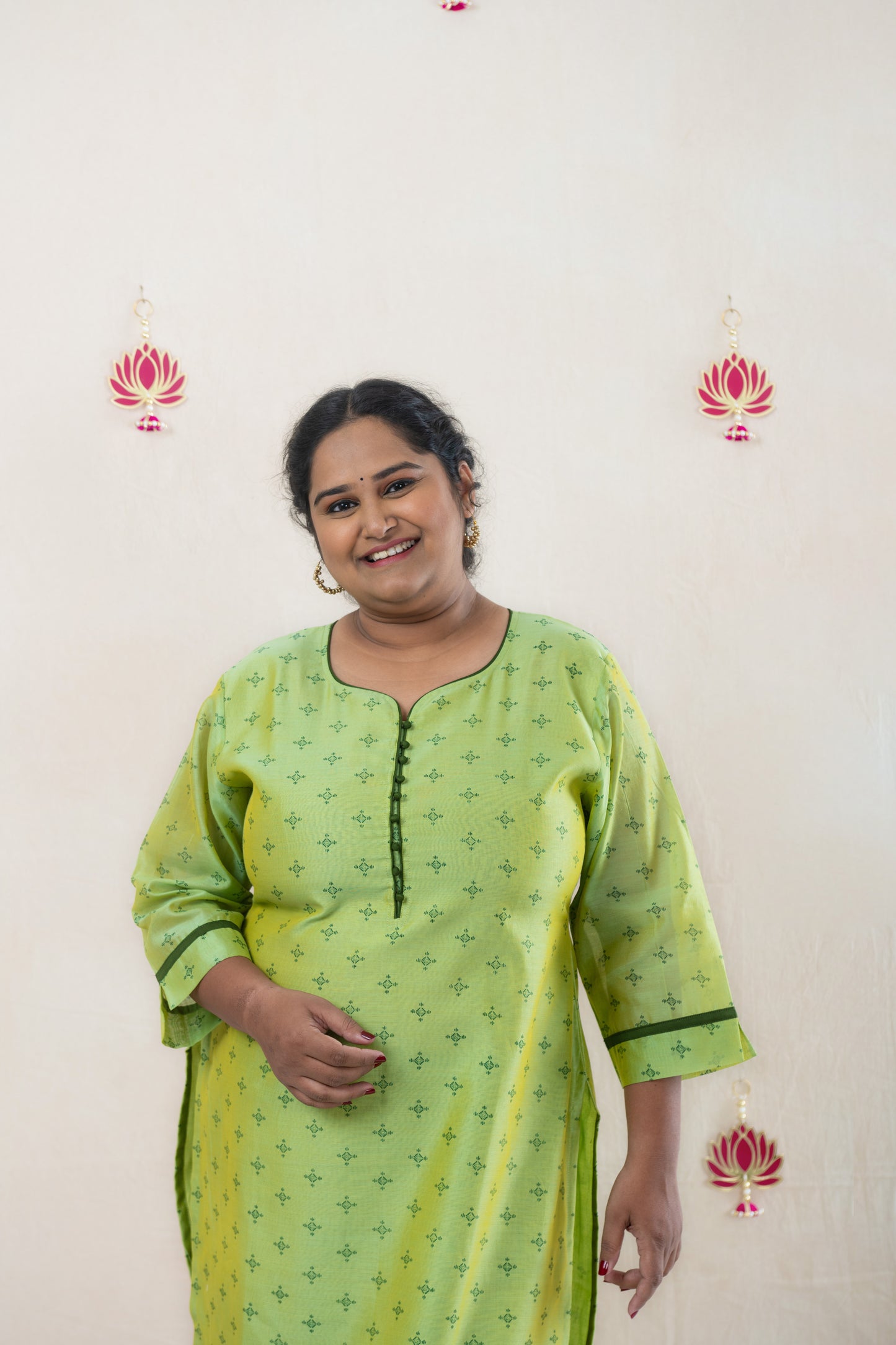 Ethnic chanderi kurta