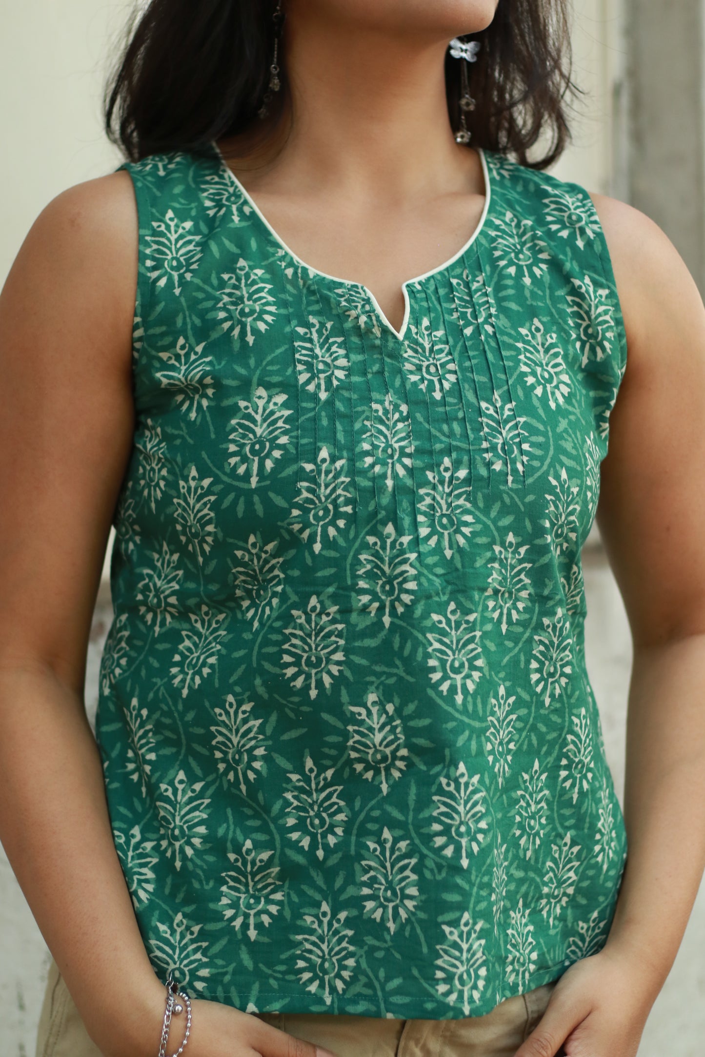 Summer print top