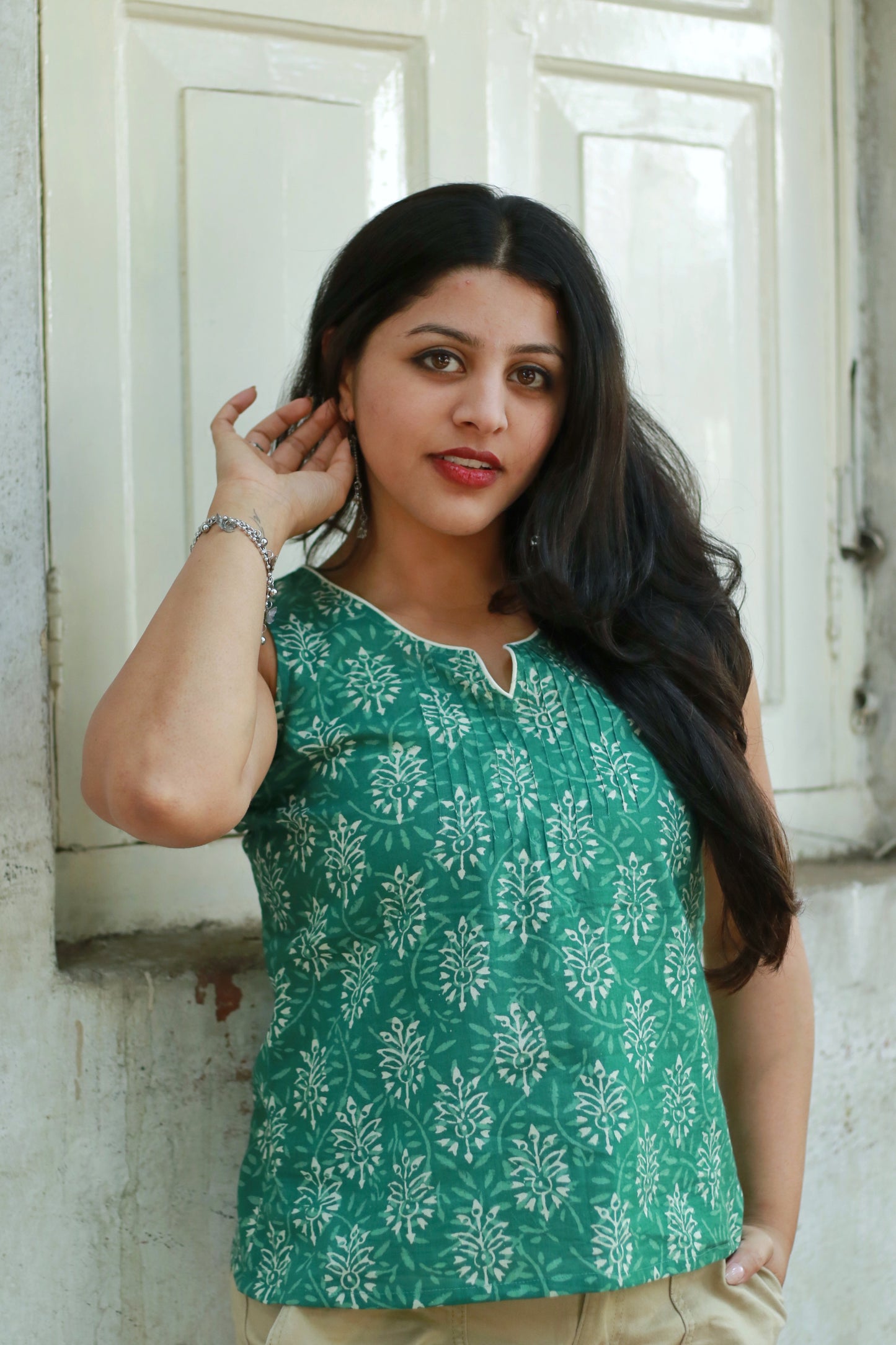 Summer print top