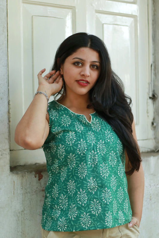 Summer print top