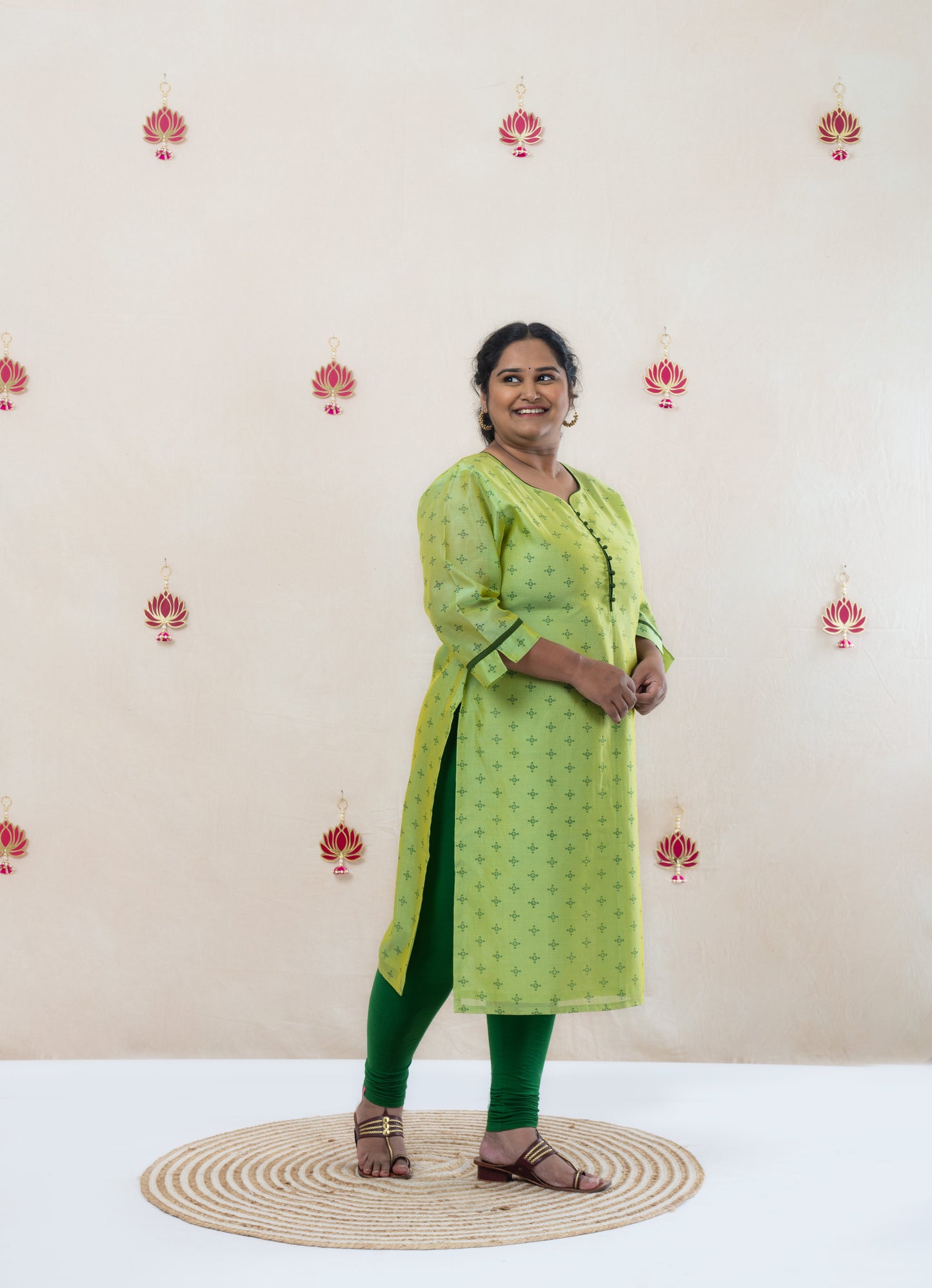 Ethnic chanderi kurta
