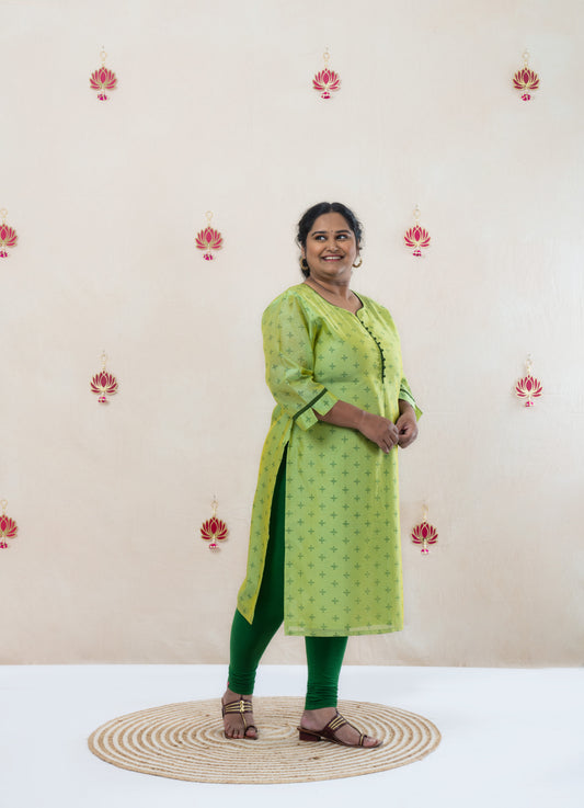 Ethnic chanderi kurta