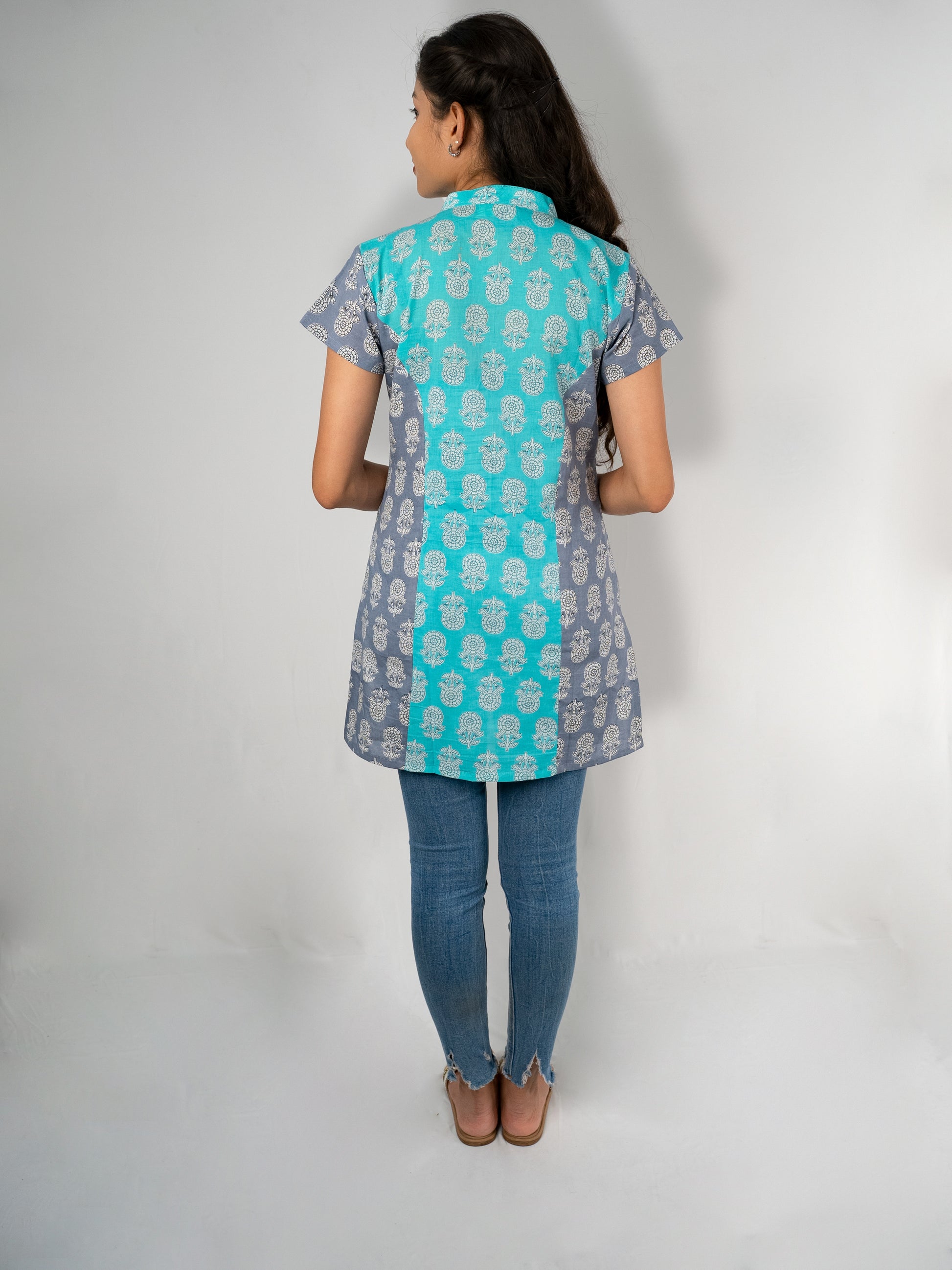 Summer top with panels
