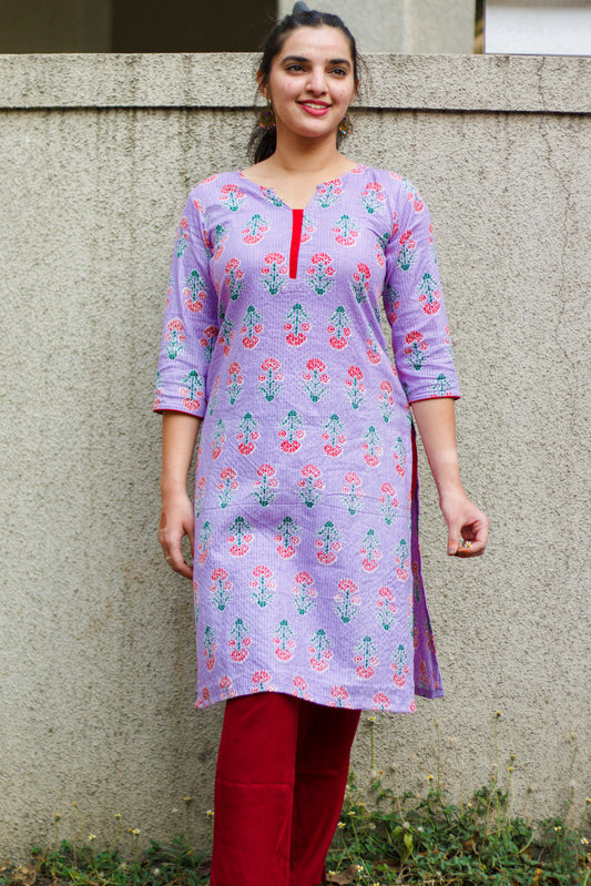 Blossom kantha kurta