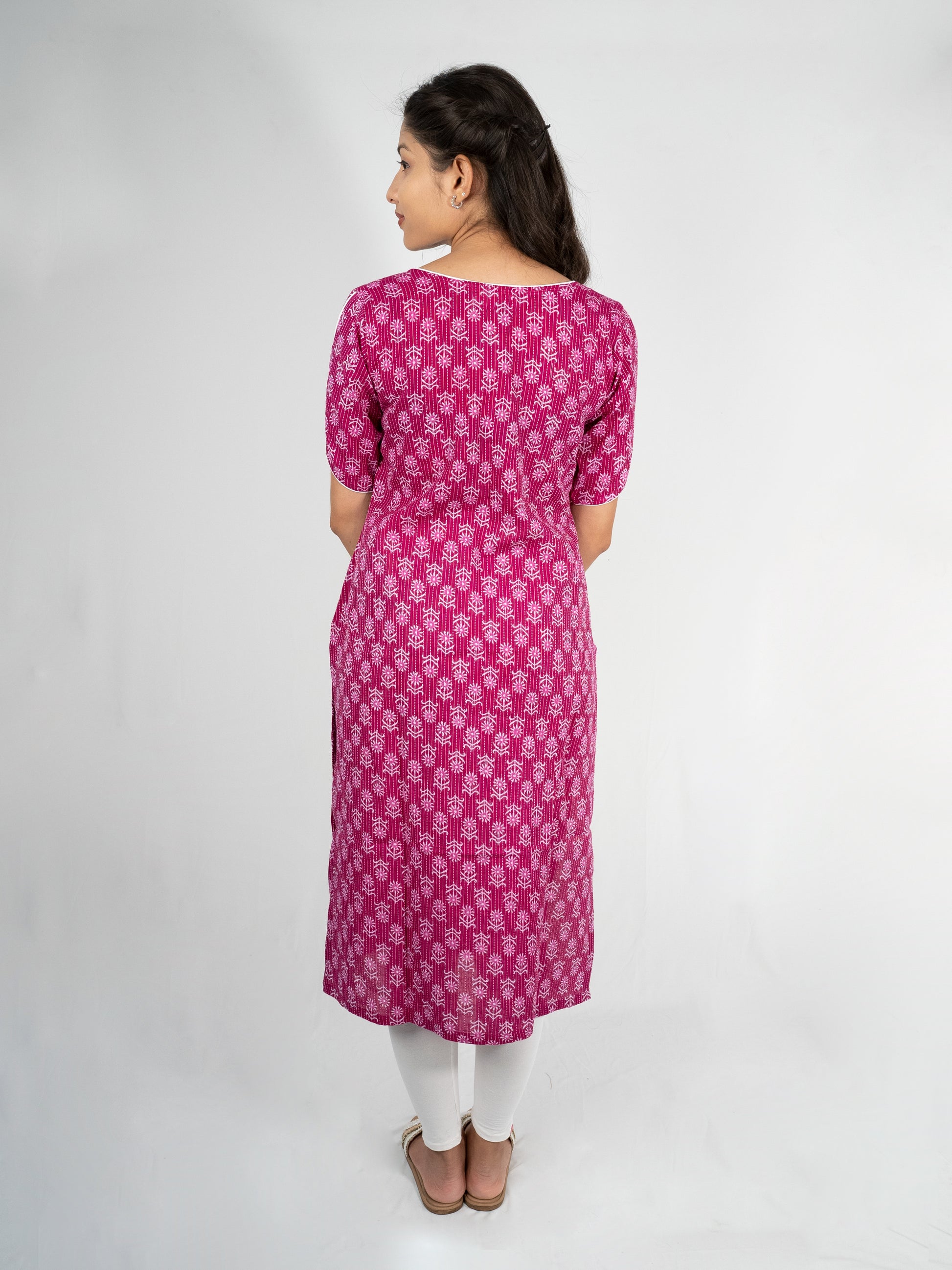 Back half sleeves long kurta