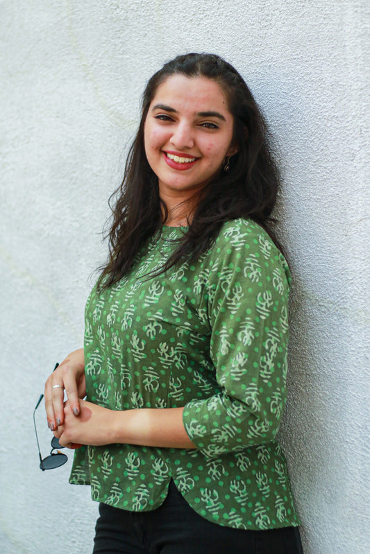 Batik cotton top