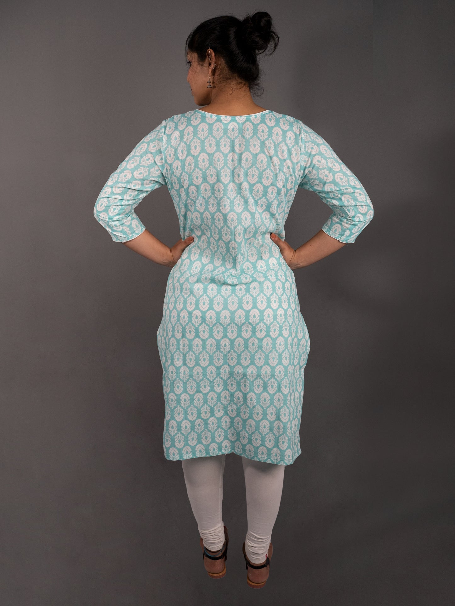 Light colour casual wear kurta
