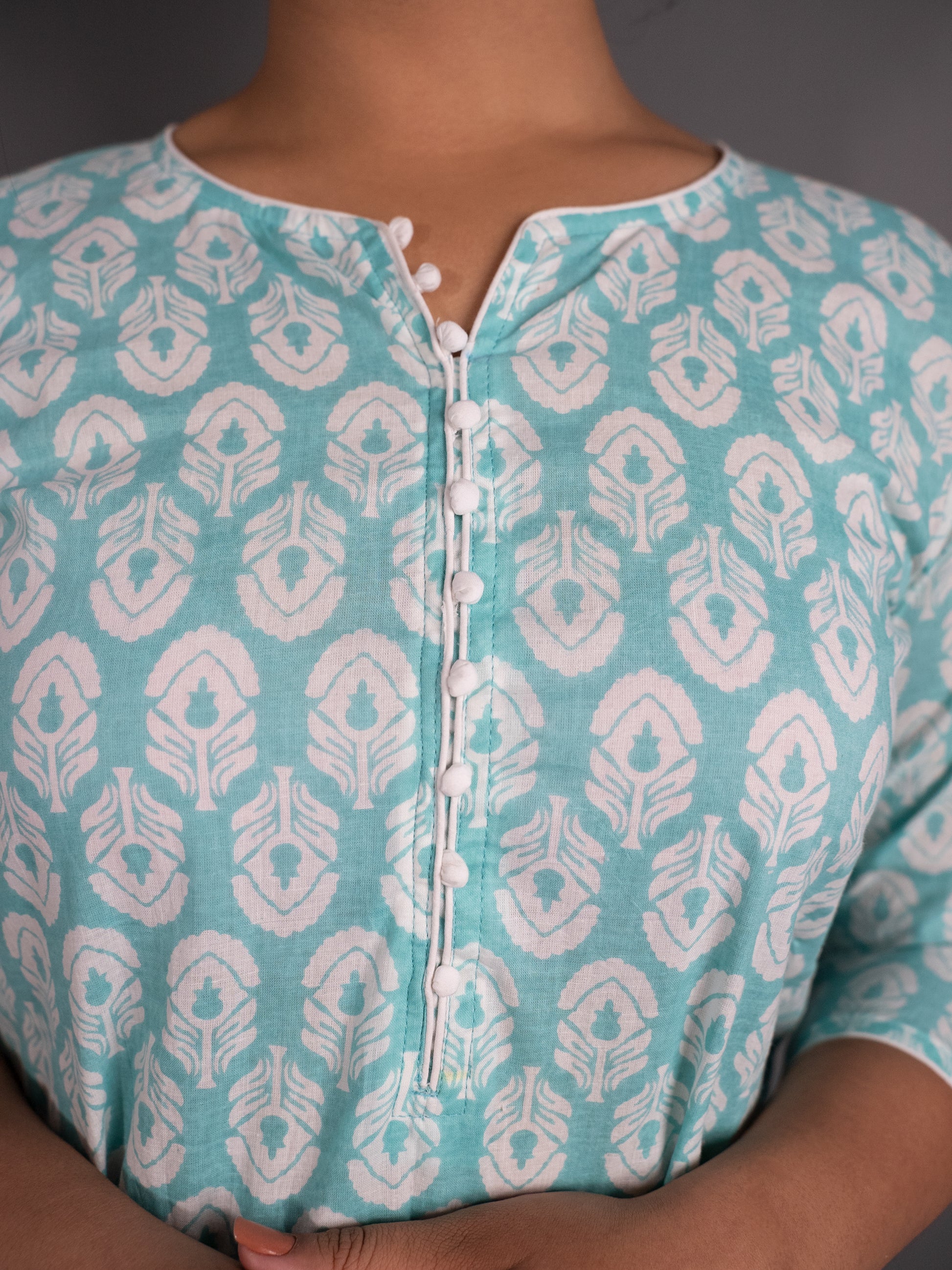 Everyday comfortable blue kurta