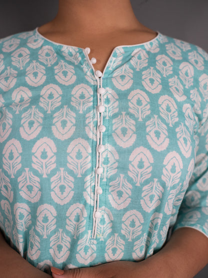 Everyday comfortable blue kurta