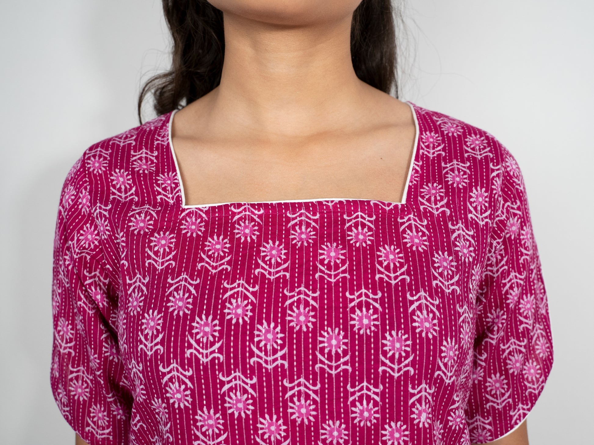 Floral comfortable office wear kurta